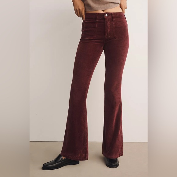 Anthropologie The Icon Corduroy Flare Jeans by Pilcro: Mid-Rise Edition - Picture 5 of 15